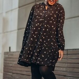 Free assembly star print cotton dress